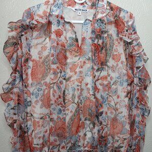 Walter Baker Floral blouse size M